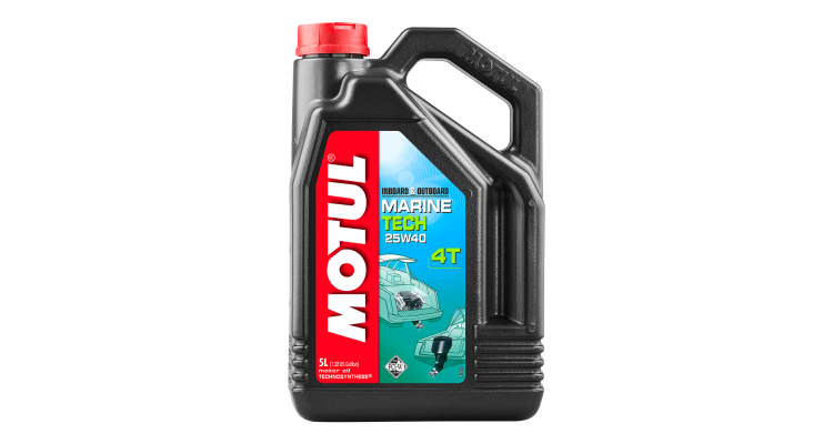 Eļļa, laivas motoram, 4-taktu, 25W40, MOTUL, 5 Ltr.