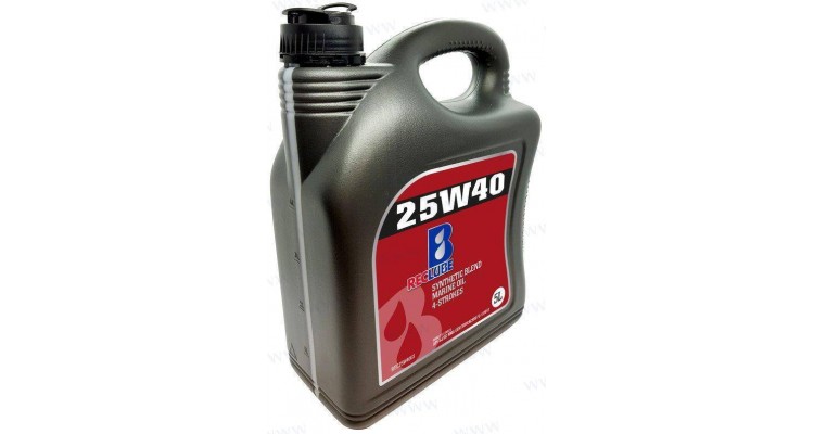 Eļļa, laivas motoram, 4-taktu, 25W40, SYNTH, RecLube, 5 Ltr.