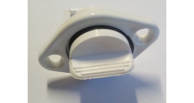 Korķis, plastmasas, D25, balts