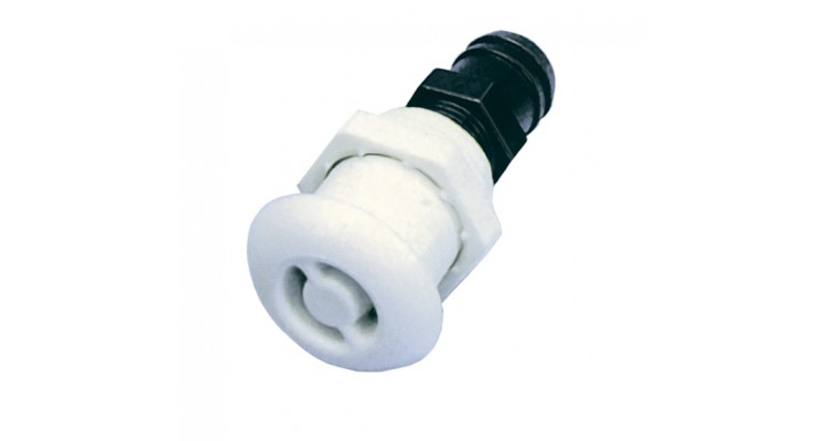 Degvielas bākas ventilācijas vārsts, plastmasas, balts, 16mm